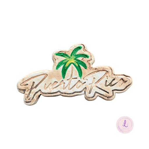 Puerto Rico Palm Tree - Ceramic Magnet
