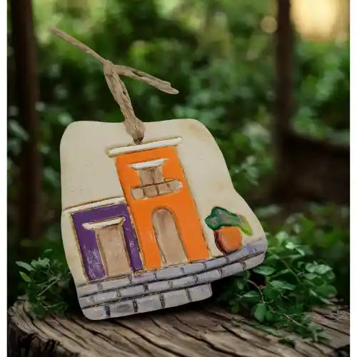 Old San Juan Facades Ceramic Ornament