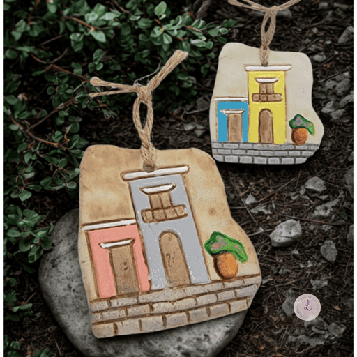Old San Juan Facades Ceramic Ornament