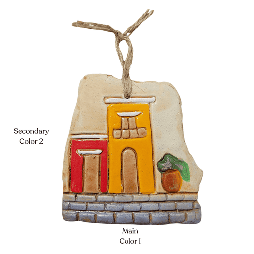 Old San Juan Facades Ceramic Ornament