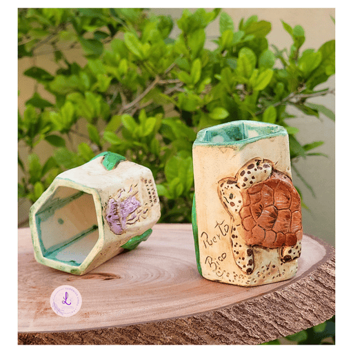 Sea Turtle Handmade Puerto Rican Ceramic Holder