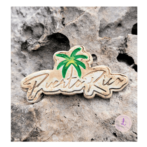 Puerto Rico Palm Tree - Ceramic Magnet