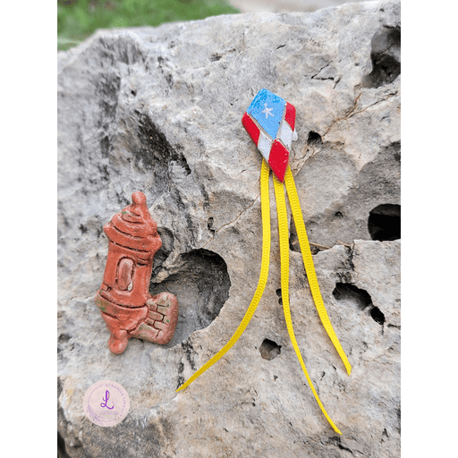 Puerto Rican Watch Tower - PR Flag Kite - Ceramic Magnet