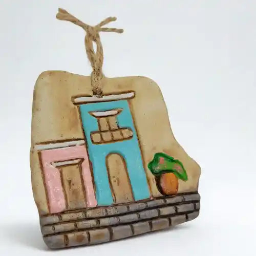 Old San Juan Facades Ceramic Ornament