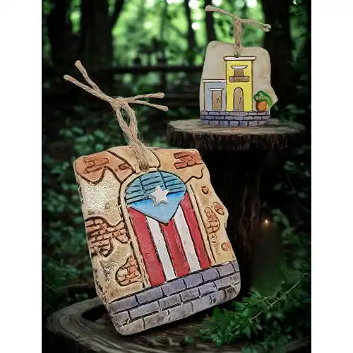 Puerto Rican Flag door Ornament