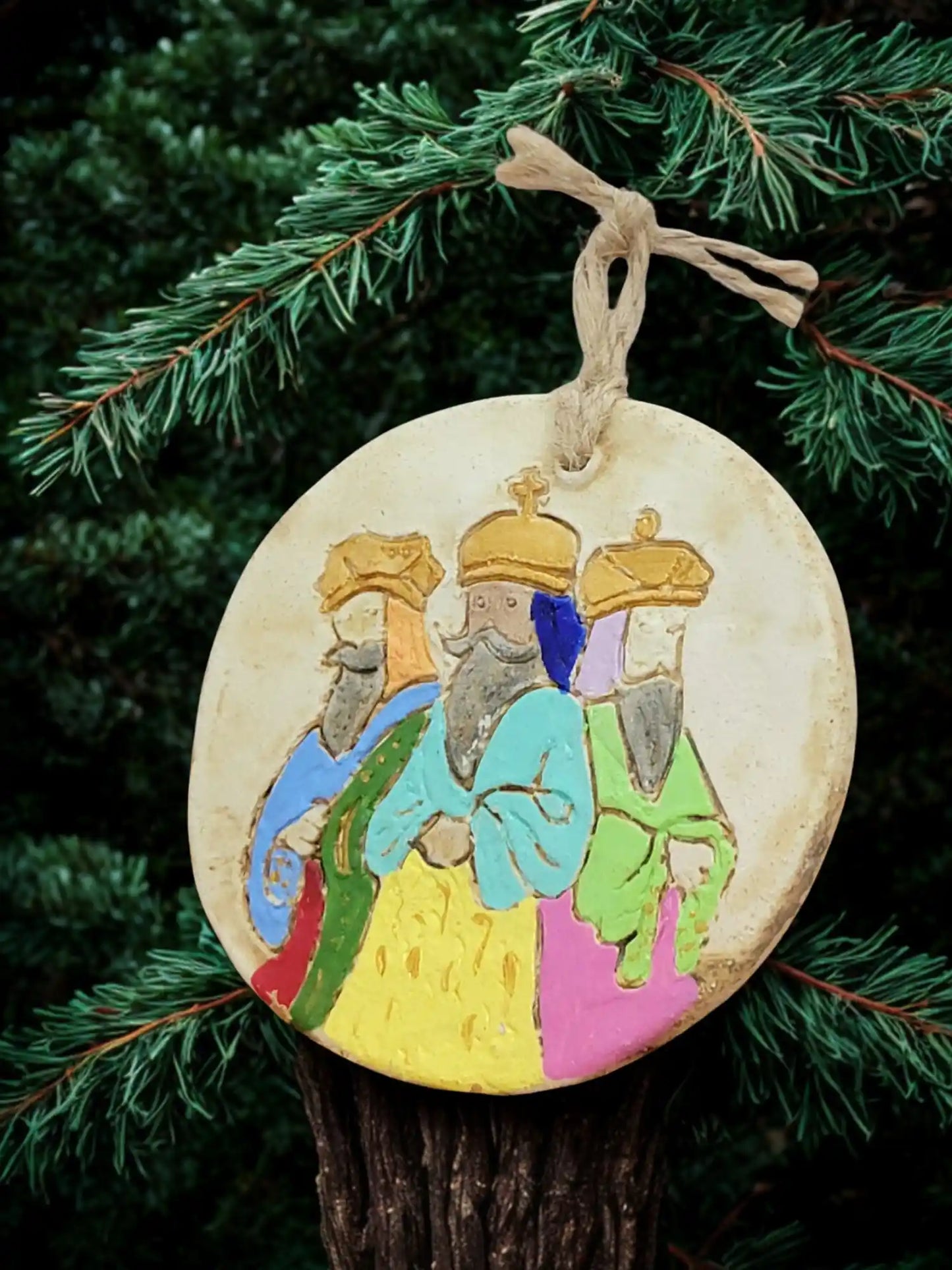 Three Wise Men Ceramic Ornament