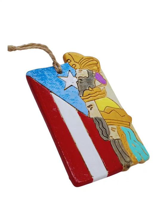 Three Wise Men with Puerto Rican Flag