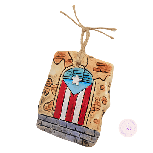 Puerto Rican Flag door Ornament