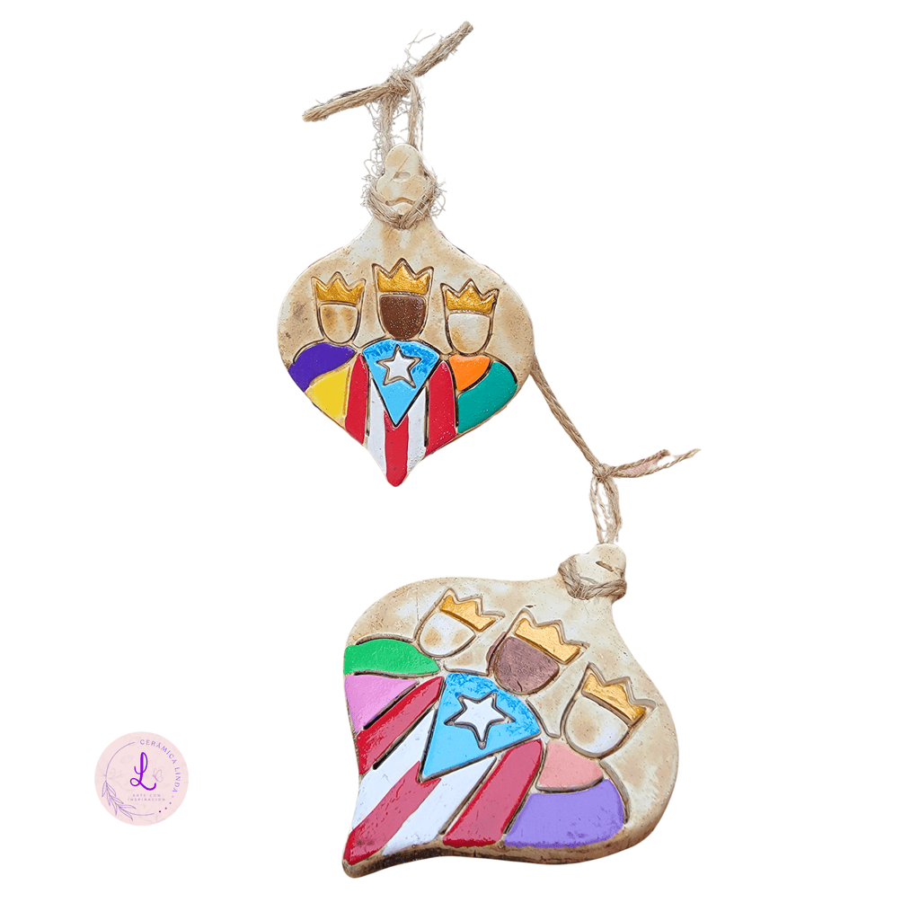 Three Wise Men Ceramic Ornament - Tear Shape