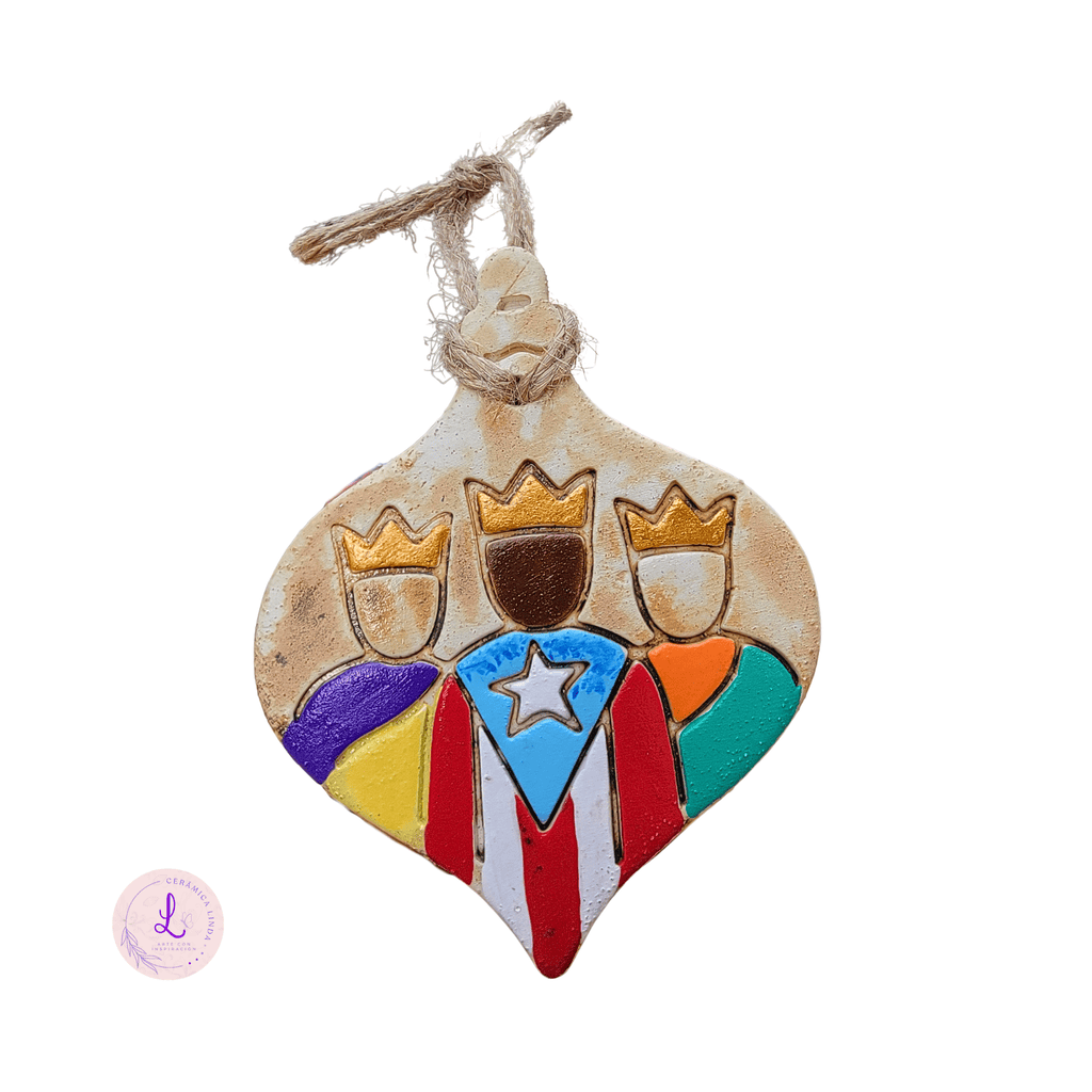 Three Wise Men Ceramic Ornament - Tear Shape