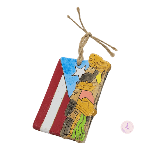 Three Wise Men with Puerto Rican Flag